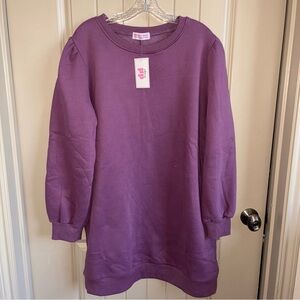 Chic Purple Long Sleeve Dress